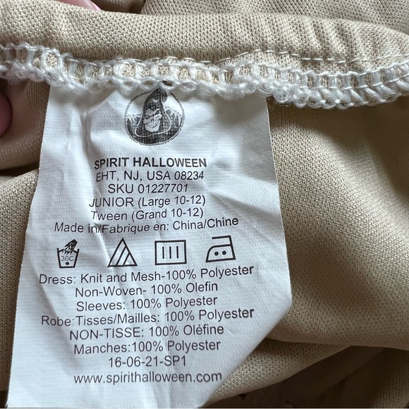 Spirit Halloween Costume Zombie Dresss junior Sz L 10-12 - Picture 4 of 4